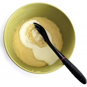 Norpro 1728 Grip-EZ Fiskie, 11 Inch, The Ultimate Fork-and-Whisk Combo, One Size, Black