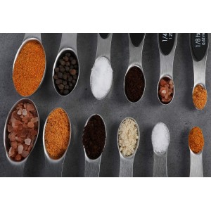 Magnetic Measuring Spoons Set of 6 Stainless Steel Dual Sided Stackable Teaspoon for Measuring Dry and Liquid Ingredients