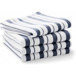 Williams-Sonoma Classic Striped Dishcloths, Dishrags, Navy Blue (Set of 4)