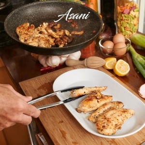 Asani 25-Piece Stainless Steel Kitchen Utensil Set | Non-Stick Cooking Gadgets and Tools Kit | Durable Dishwasher-Safe Cookware Set | Kitchenware Gift Idea, Best New Apartment Essentials