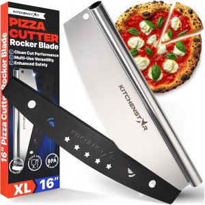 KitchenStar 16-Inch Pizza Cutter Rocker ...