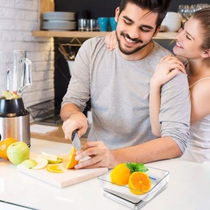 Fuzion Digital Kitchen Scale 3000g/ 0.1g, Pocket Food Scale 6 Measure Modes, LCD, Tare, Digital Scale Grams and Ounces with 2 Trays for Food, Cooking, Nutrition, Reptiles(Battery Included)