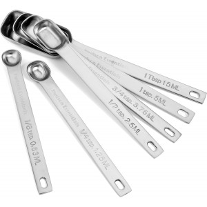 Hudson Essentials Stainless Steel Measuring Cups and Spoons Set (15 Piece Set)
