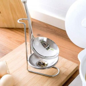 Stainless Steel Spoon Rest, Long Handle Vertical Soup Ladle Holder