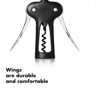 OXO Good Grips Winged Corkscrew and Bottle Opener, Black