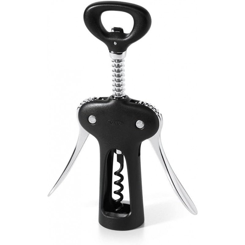 OXO Good Grips Winged Corkscrew and Bottle Opener, Black