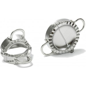 Stainless Steel Dumpling Maker, Pie Gyoza Empanada Press Mold, Ravioli Dumpling Mould Pastry Tools, 1 Set, Small+Big