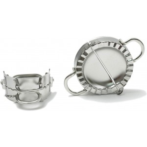 Stainless Steel Dumpling Maker, Pie Gyoza Empanada Press Mold, Ravioli Dumpling Mould Pastry Tools, 1 Set, Small+Big