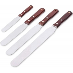 4PCS Straight Cake Icing Spatula Set 4�...