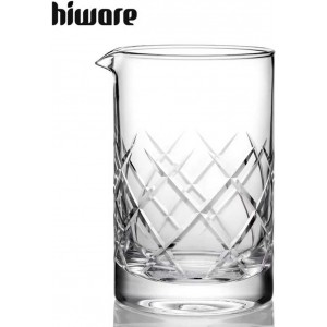 Hiware Professional 24 Oz Cocktail Mixing Glass, Thick Bottom Seamless Crystal Mixing Glass