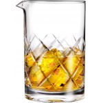 Hiware Professional 24 Oz Cocktail Mixing Glass, Thick Bottom Seamless Crystal Mixing Glass