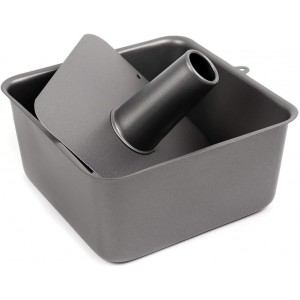 Ametalúrgica Non-Stick Square Angel Food Cake Pan 7 x 7 x 3-1/2 Inch High, 6-Cup Capacity