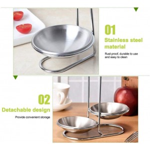 Spoon Rest Holder, iPstyle Stainless Steel Vertical Saving Soup Ladles Holders or Hotpot Restaurant, Buffet, Fast Food Restaurant Kitchen Decor Tool