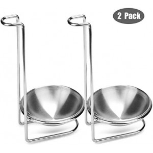 Spoon Rest Holder, iPstyle Stainless Steel Vertical Saving Soup Ladles Holders or Hotpot Restaurant, Buffet, Fast Food Restaurant Kitchen Decor Tool