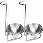 Spoon Rest Holder, iPstyle Stainless Steel Vertical Saving Soup Ladles Holders or Hotpot Restaurant, Buffet, Fast Food Restaurant Kitchen Decor Tool