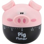 Cute Cartoon Pig Kitchen Timer,Mechanical Timers Counters,for Cooking Timing Tool Alarm Clock,Portable Alarm Clock Kitchen Cooking Tool()