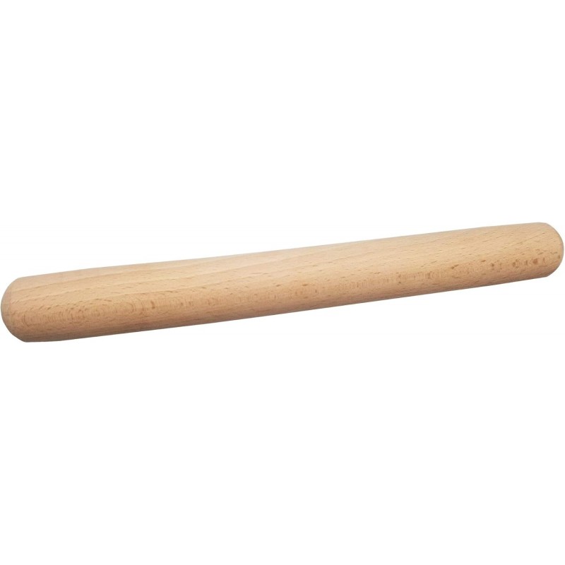 Wooden Rolling Pin, French Dumpling Rolling Pin for Baking Pizza Dough Roller 30 x 3.5cm