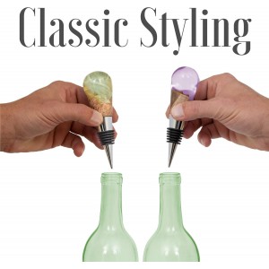 Savannah Classic Chrome Style Bottle Stopper with 3/8