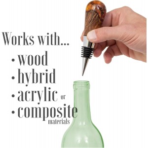 Savannah Classic Chrome Style Bottle Stopper with 3/8