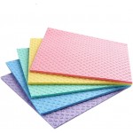 Reusable Cleaning Cellulose Sponge Cloths Absorbent Wipes Clean Kitchen Car Dish Eco-Friendly Dishcloth Hand Towel Auto - 1pack (5pcs)