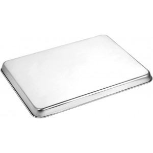 Wildone Baking Sheet Set of 3, Stainless Steel Cookie Sheet Cooking Sheet Pan for Baking & Roasting, 9/12/16 Inch, Non Toxic & Heavy Duty & Easy Clean
