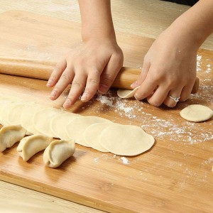 Classic French Rolling Pins Bamboo Wooden Rolling Pin for Baking Pizza Dough Pie Cookie, 13-Inch