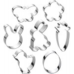 Easter Cookie Cutter Set - 7 piece - Egg, Carrot, Bunny, Flower, Chick, Bunny Face and Butterfly