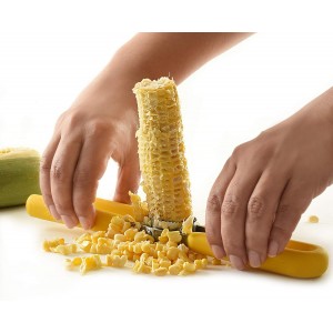 Norpro GripEz Corn Cutter, One Size, Yellow