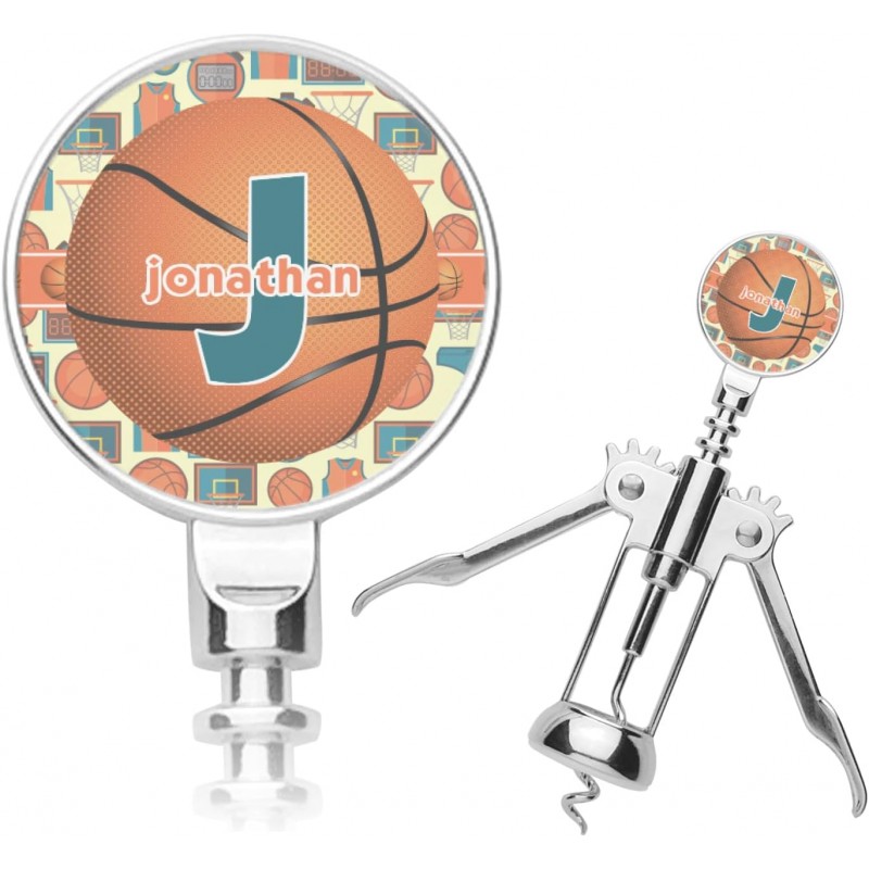 Personalized Basketball Corkscrew