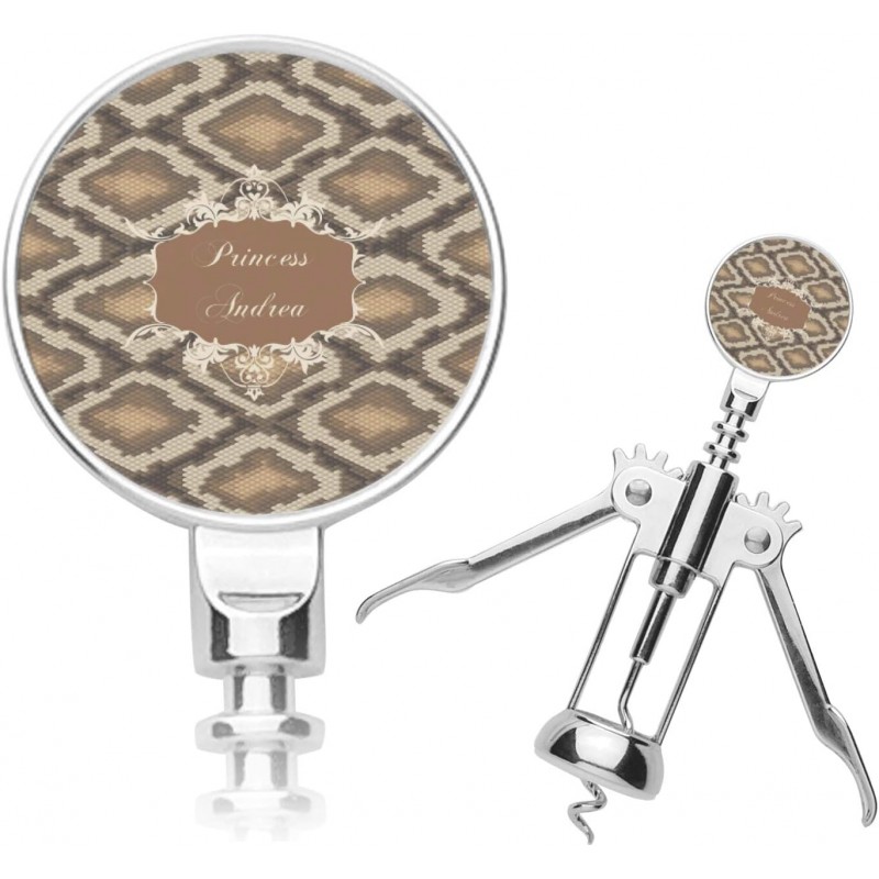 Personalized Snake Skin Corkscrew