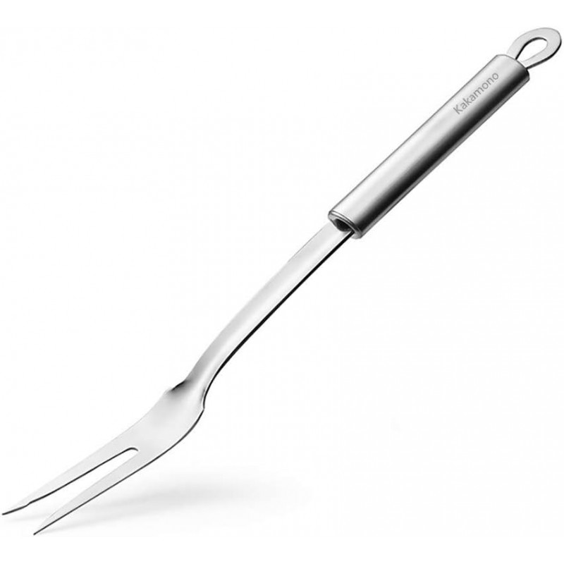 Carving Fork, Meat Fork, 12 Inch Cooking Fork, Stainless Steel BBQ Fork, Long Metal Chef Pro Kitchen Forks for Barbecue, Serving, Cooking, Grilling, Roasting