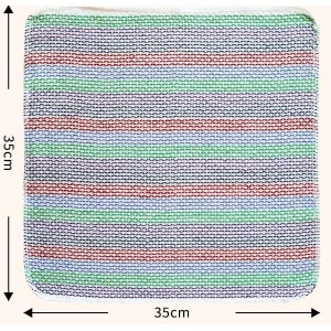 Mia'sDream Cleaning Rags Tidy Cotton Dish Cloths Dish Rags Cleaning Cloth, Absorbent Odor Free Dishcloths Kitchen Dish Towels, 13inch x 13inch 8 Pack Multi Colors