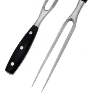 Carving Fork, Meat Fork, 12 Inch Cooking Fork, Stainless Steel BBQ Fork, Long Metal Chef Pro Kitchen Forks for Barbecue, Serving, Cooking, Grilling, Roasting