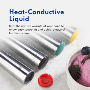 New Star Foodservice 7006957 Commercial Ice Cream Dipper Scoop Yellow 3-oz Size 12 (Hand Wash Only)