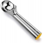 New Star Foodservice 7006957 Commercial Ice Cream Dipper Scoop Yellow 3-oz Size 12 (Hand Wash Only)