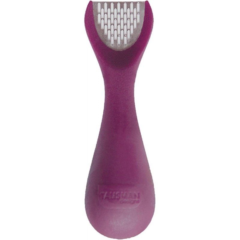 Talisman Designs 3-in-1 Ginger Peeler | Grater & Sliver | Grate Ginger, Garlic, Turmeric & Nutmeg | Easy to Use Kitchen Utensil Tool | Stainless Steel Hand Held Grater