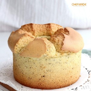 CHEFMADE Angel Food Cake Pan, 6-Inch with Removable Loose Bottom Non-Stick Chiffon Tube Pan for Oven and Instant Pot Baking (Champagne Gold)