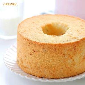 CHEFMADE Angel Food Cake Pan, 6-Inch with Removable Loose Bottom Non-Stick Chiffon Tube Pan for Oven and Instant Pot Baking (Champagne Gold)