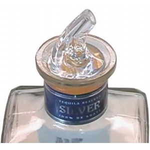 1 Dozen Large Amber Cork Free-Pour Spout - Great for Wide-Neck Liquor Bottles, Including 1.75 Liter Bottles