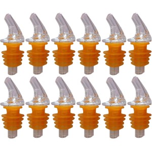1 Dozen Large Amber Cork Free-Pour Spout...