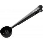 Coffee Scoop with Bag Clip, Multi-Function Milk Powder Measuring Spoon, 20ml (Black)