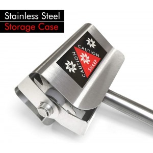 The Sausage Maker - High Steaks Roller Meat Tenderizer Tool (Manual) Razor Sharp Stainless-Steel Rollers for Optimal Tissue Penetration on Thick, Tender Red Cuts | No Hammer or Mallet Needed