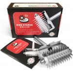 The Sausage Maker - High Steaks Roller Meat Tenderizer Tool (Manual) Razor Sharp Stainless-Steel Rollers for Optimal Tissue Penetration on Thick, Tender Red Cuts | No Hammer or Mallet Needed