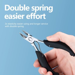 Toe Nail Clipper for Ingrown or Thick Toenails,Toenails Trimmer and Professional Toenail Nipper for Seniors with Stainless Steel Surper Sharp Blades