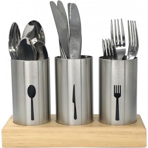 4PC Flatware Caddy Holder Stainless Steel Small