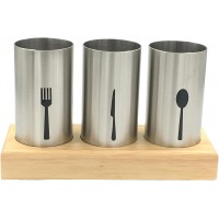 4PC Flatware Caddy Holder Stainless Steel Small
