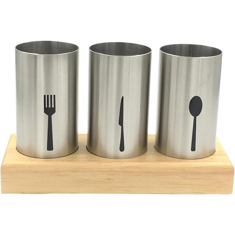 4PC Flatware Caddy Holder Stainless Steel Small