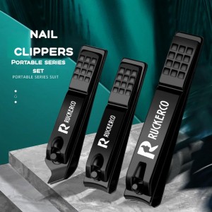 Nail Clippers Set Matte Stainless Steel 3 pcs fingernail Clippers &Slant EDG Toenail Clipper Cutter The Best Gift Nail Clippers for Men and Women