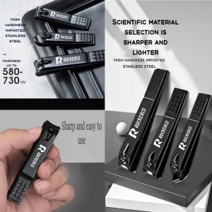 Nail Clippers Set Matte Stainless Steel 3 pcs fingernail Clippers &Slant EDG Toenail Clipper Cutter The Best Gift Nail Clippers for Men and Women