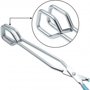 Scissor Style Tongs 10 Inches and 11 Inches Set Stainless Steel Grilling Tongs Hotdog Tongs, Set of 2